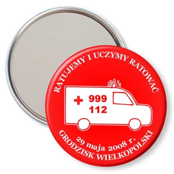 przypinka lusterko Ratujemy i uczymy ratować