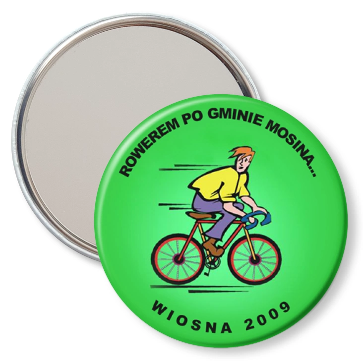 przypinka lusterko Razem po gminie Mosina...