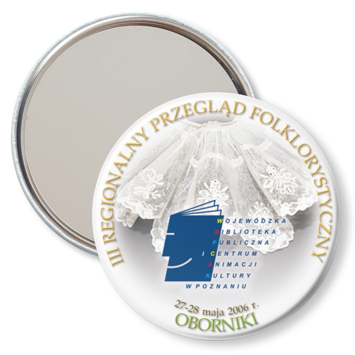 przypinka lusterko Regionalny Przegląd Folklorystyczny