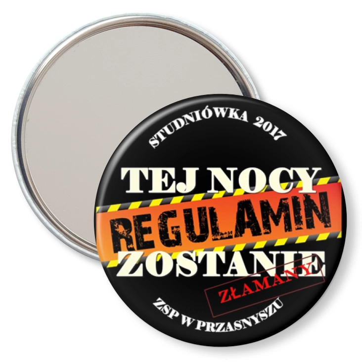 przypinka lusterko Studniówka 2017