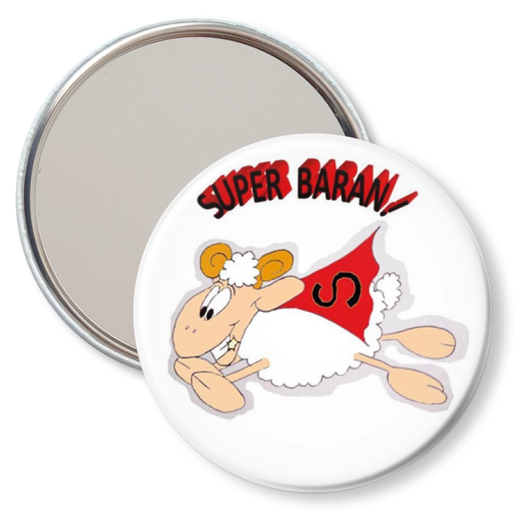 przypinka lusterko Super Baran