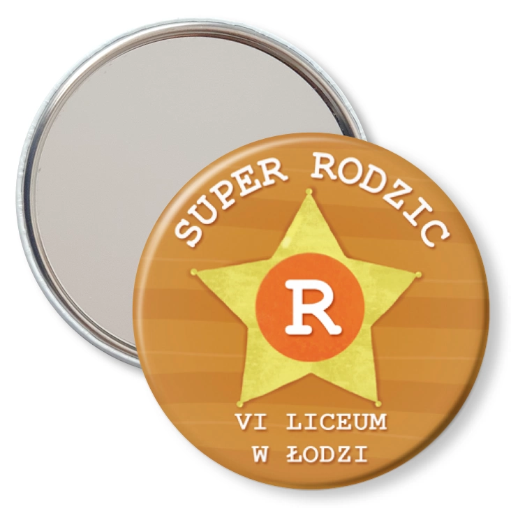 przypinka lusterko Super Rodzic