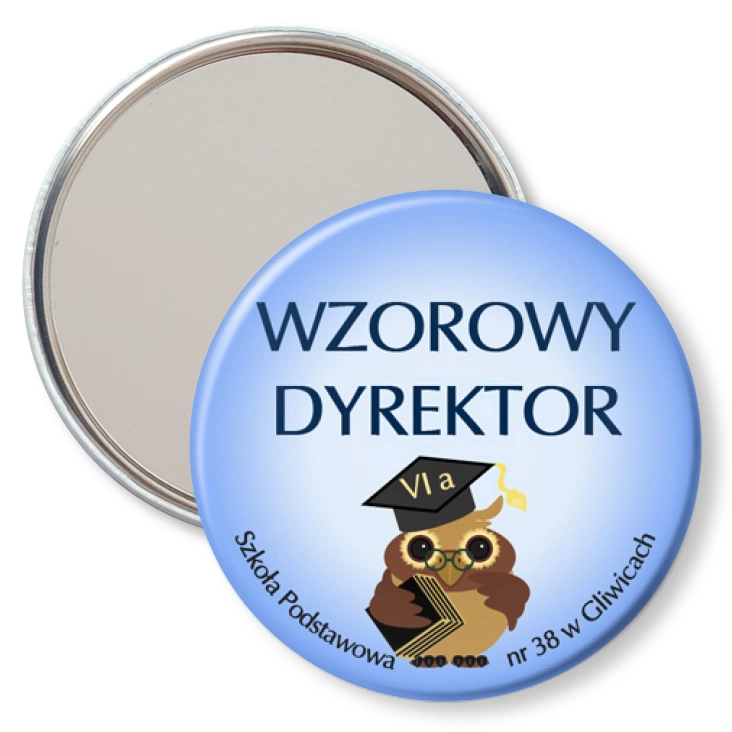 przypinka lusterko Szkoła Podstawowa w Gliwicach