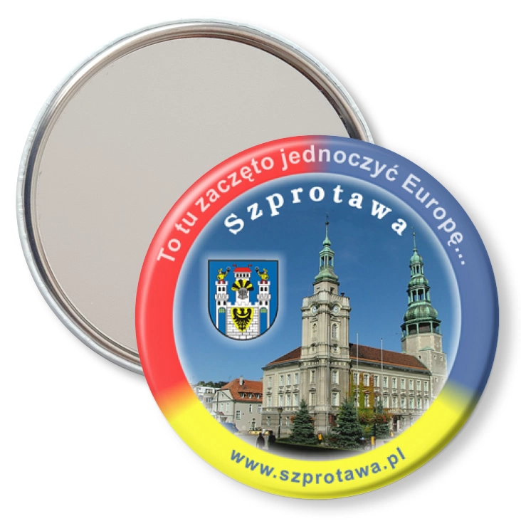 przypinka lusterko Szprotawa