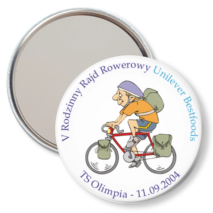 przypinka lusterko V Rodzinny Rajd Rowerowy Unilever Bestfoods