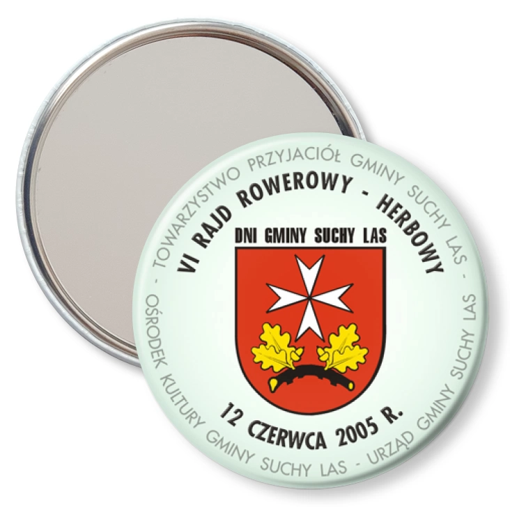 przypinka lusterko VI Rajd Rowerowy - Herbowy