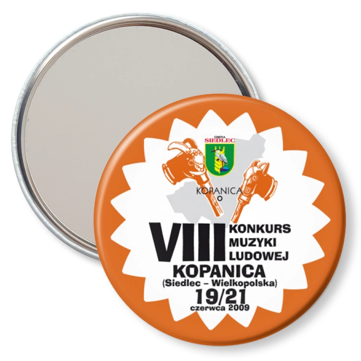 przypinka lusterko VIII Konkurs Muzyki Ludowej