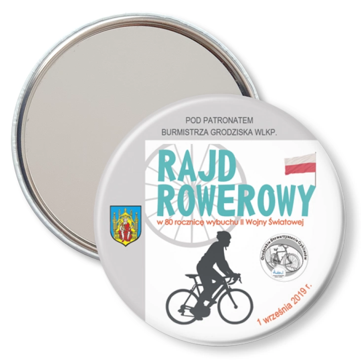 przypinka lusterko XIX Rajd Rowerowy