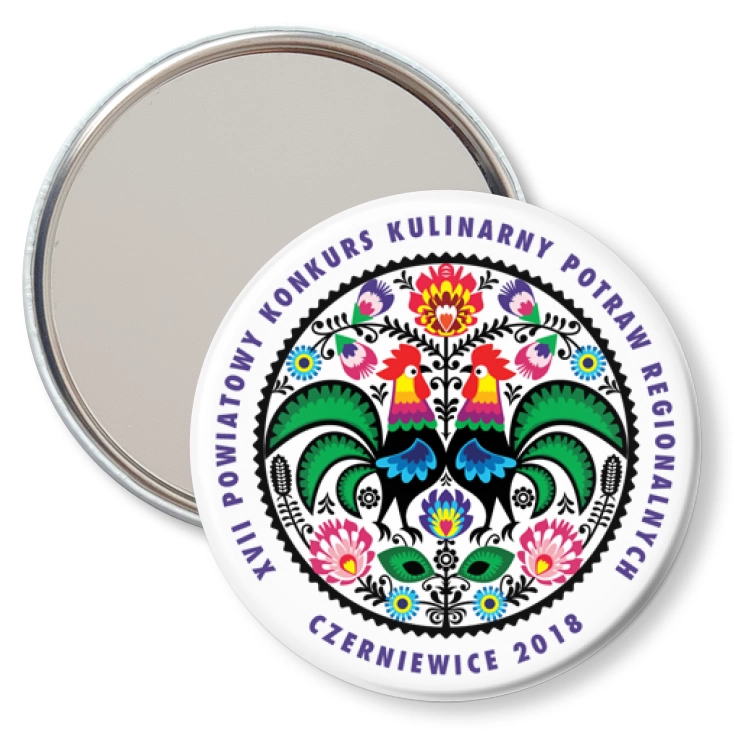 przypinka lusterko XVII Powiatowy Konkurs Kulinarny Potraw Regionalnych