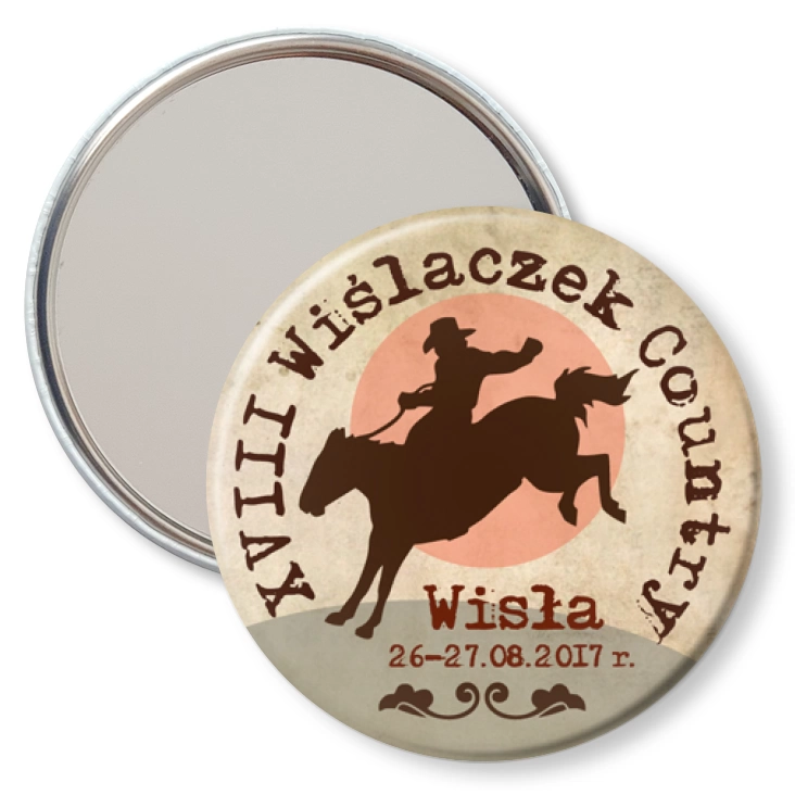 przypinka lusterko XVIII Wiślaczek Country