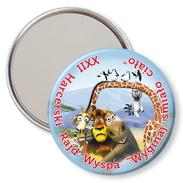 przypinka lusterko XXII Harcerski Rajd Wyspa Wyginaj Śmiało Ciało