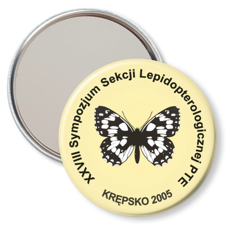 przypinka lusterko XXVIII Sympozjum Sekcji Lepidopterologicznej PTE