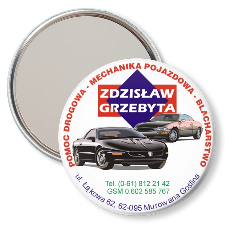 przypinka lusterko Zdzisław Grzebyta