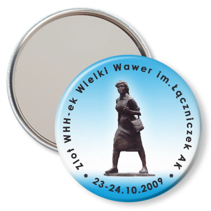 przypinka lusterko Zlot WHH-ek Wielki Wawer im.Łączniczek AK