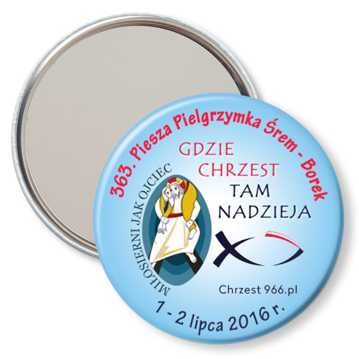 przypinka lusterko 363. Piesza Pielgrzymka