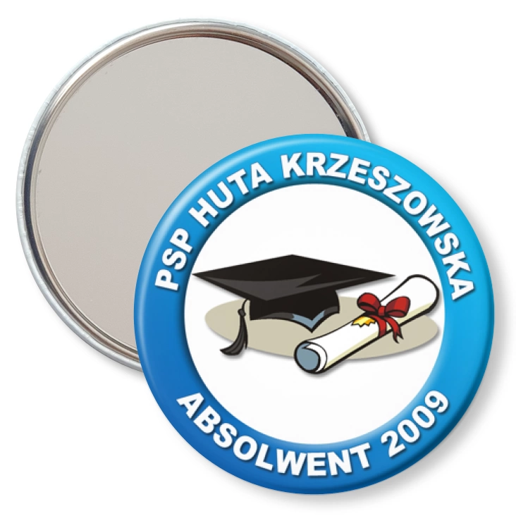 przypinka lusterko Absolwent 2009 - PSP Huta Krzeszowska