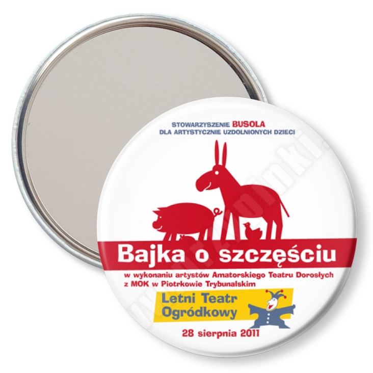 przypinka lusterko Bajka o szczęściu