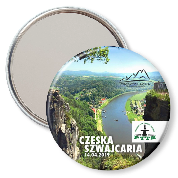 przypinka lusterko Czeska Szwajcaria