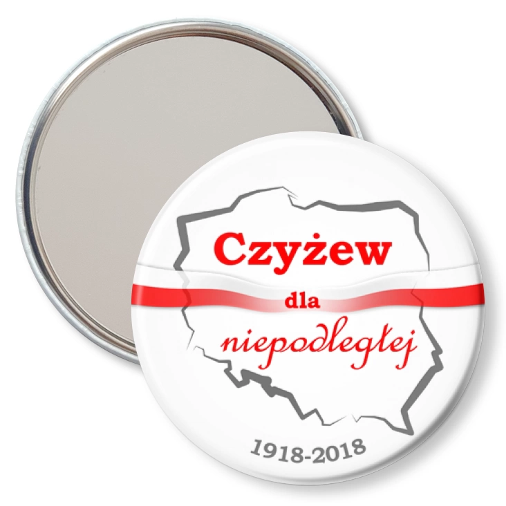 przypinka lusterko Czyżew