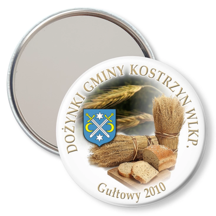 przypinka lusterko Dożynki Gminy Kostrzyn Wlkp. - 2010