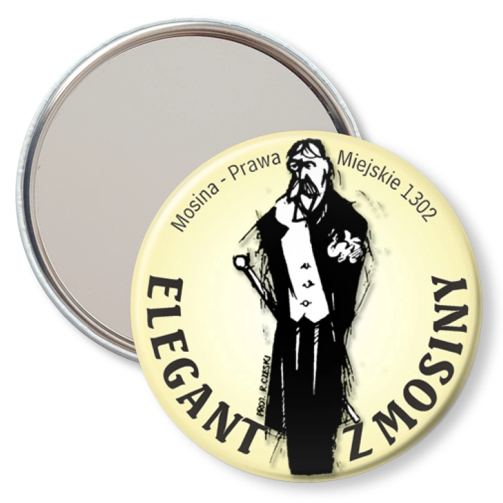przypinka lusterko Elegant z Mosiny