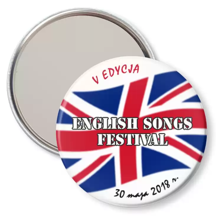przypinka lusterko English Songs Festival