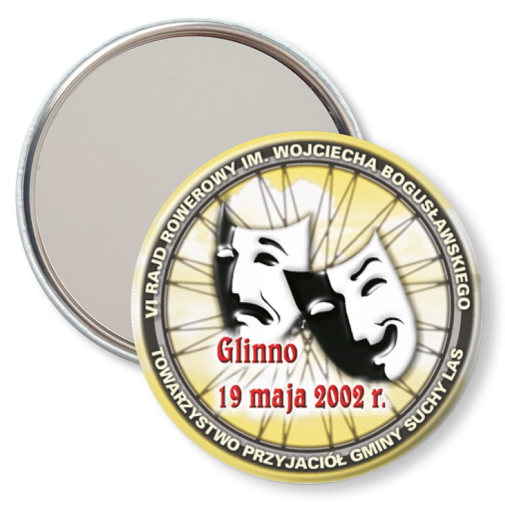 przypinka lusterko Glinno 2002