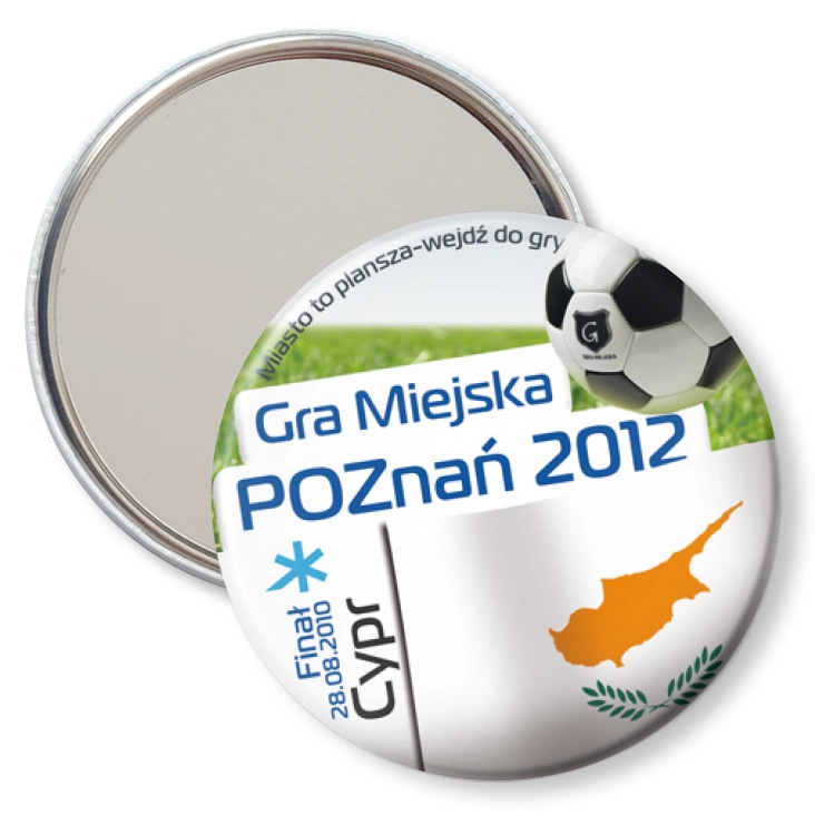przypinka lusterko Gra Miejska - Poznań 2012 - Cypr