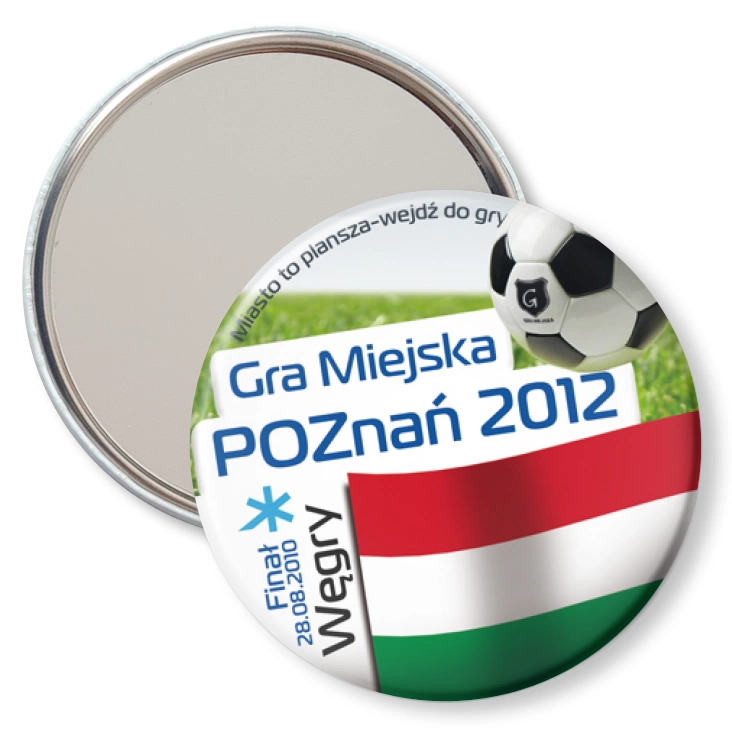 przypinka lusterko Gra Miejska - Poznań 2012 - Węgry