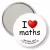 Przypinka lusterko I love maths - Matura 2013