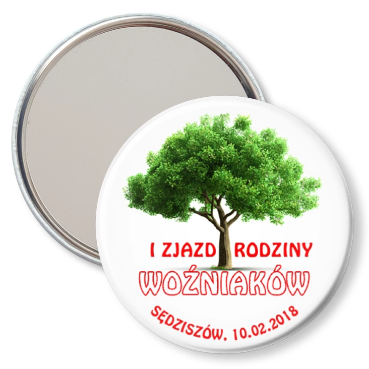 przypinka lusterko I Zjazd Rodziny Woźniaków