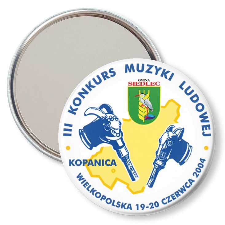 przypinka lusterko II Konkurs Muzyki Ludowej
