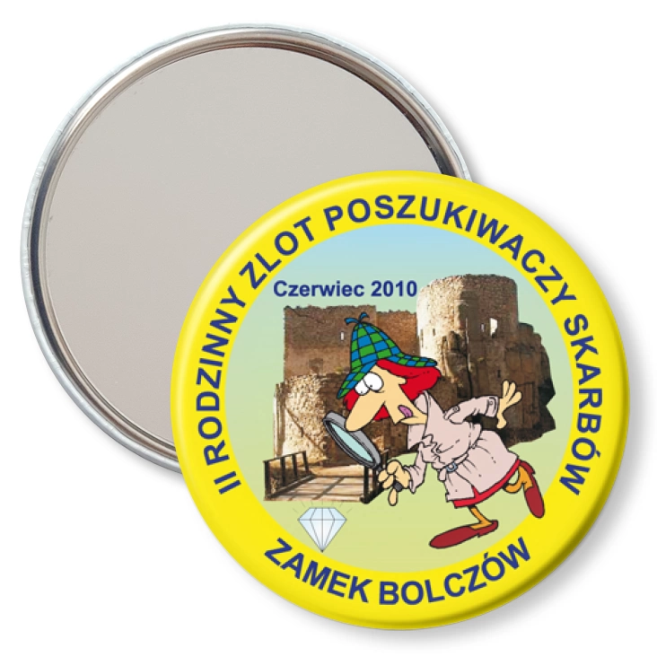 przypinka lusterko II Rodzinny Zlot Poszukiwaczy Skarbów