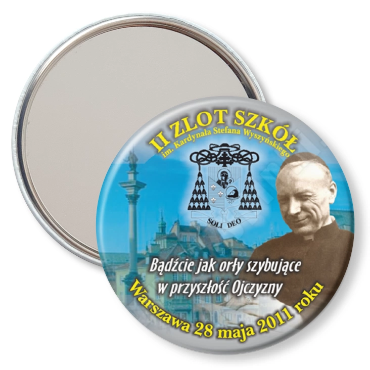 przypinka lusterko II Zlot Szkół