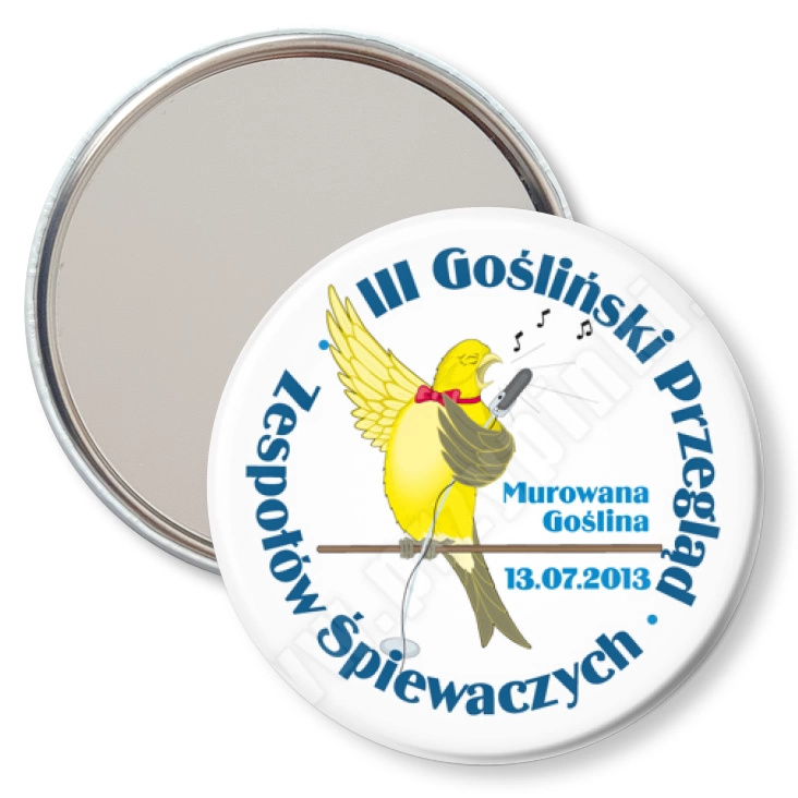 przypinka lusterko III Gośliński Przegląd Zespołów Śpiewaczych