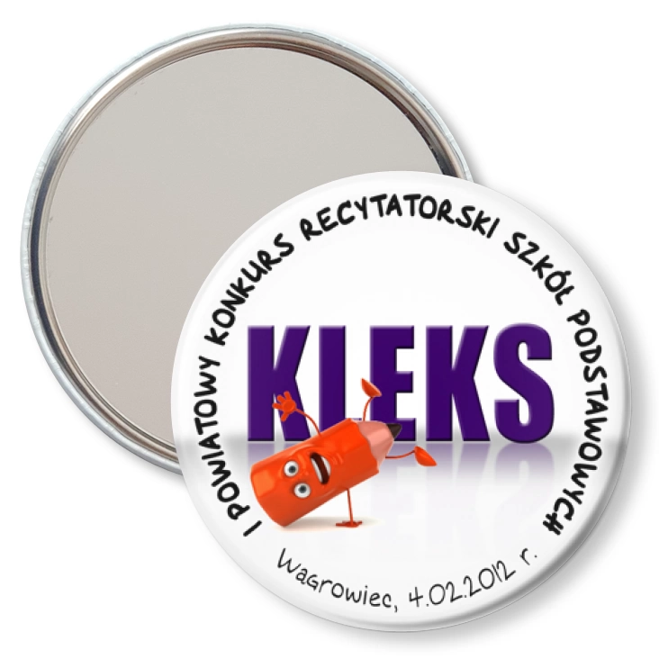 przypinka lusterko Kleks 2012