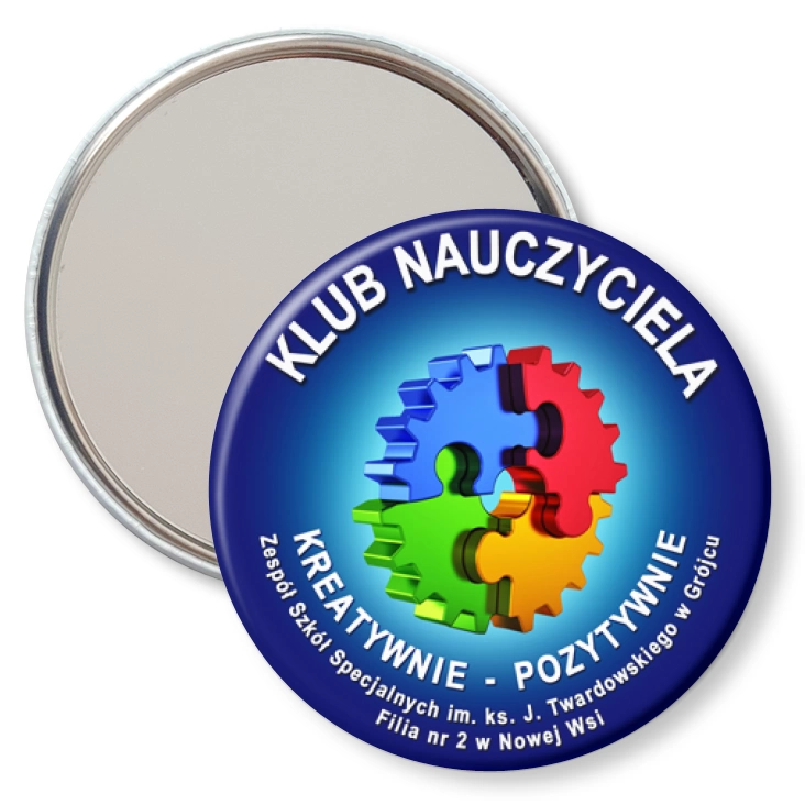 przypinka lusterko Klub Nauczyciela