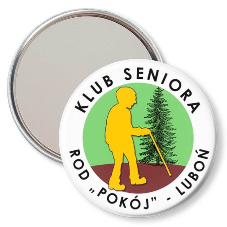 przypinka lusterko Klub Seniora Luboń