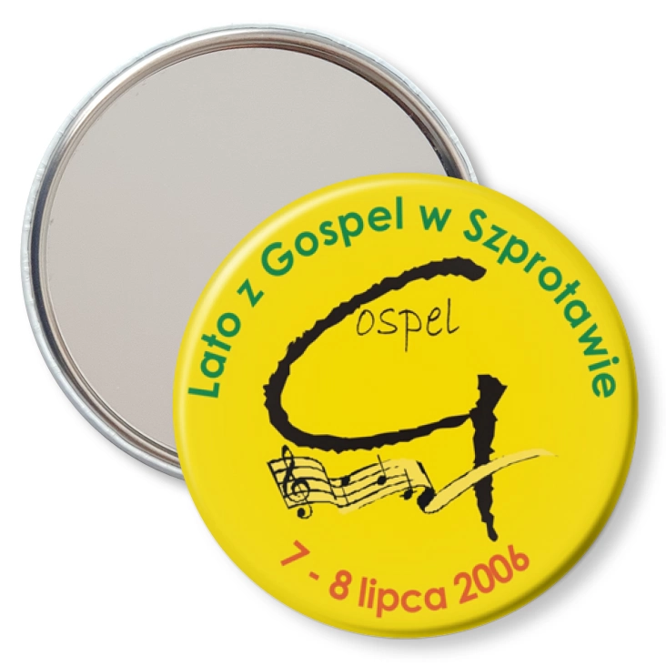 przypinka lusterko Lato z Gospel w Szprotawie