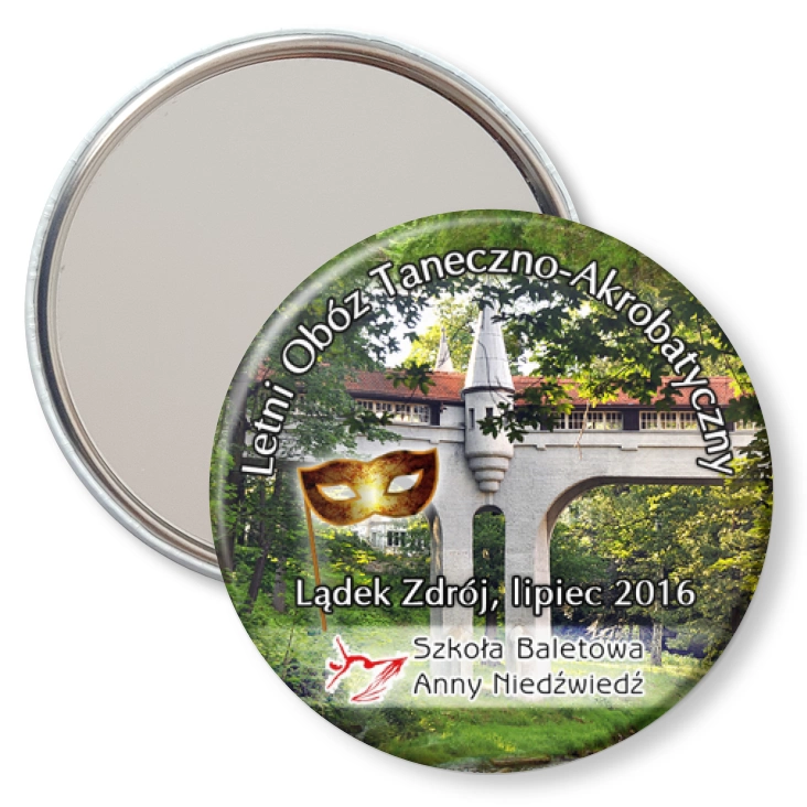 przypinka lusterko Letni Obóz Taneczno-Akrobatyczny 2016