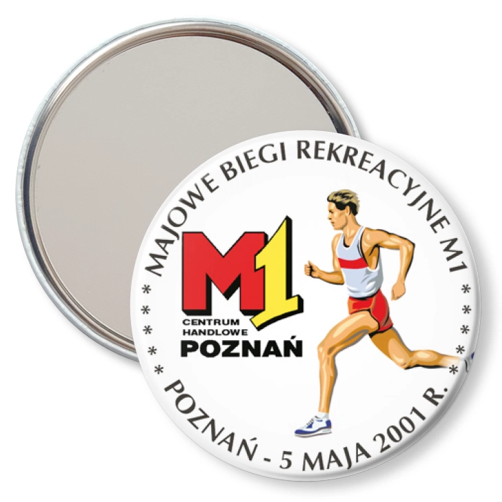 przypinka lusterko Majowe Biegi Rekreacyjne M1 2001