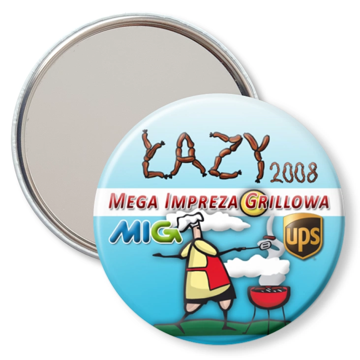 przypinka lusterko MIG 2008 - Mega Impreza Grillowa