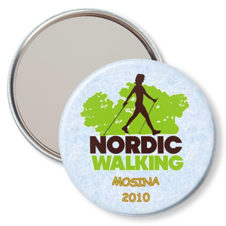 przypinka lusterko Nordic Walking - Mosina 2010