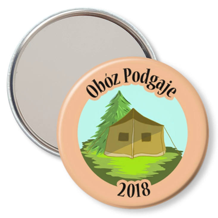 przypinka lusterko Obóz Podgaje 2018