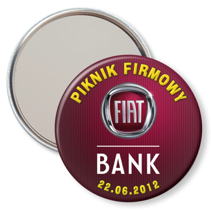 przypinka lusterko Piknik Firmowy Fiat