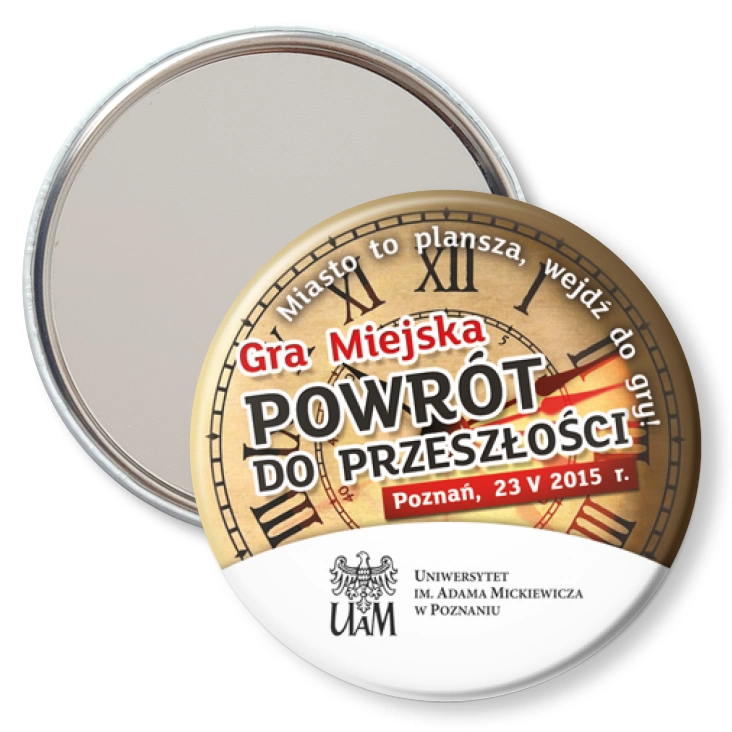 przypinka lusterko Powrót do przeszłości