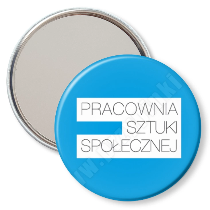 przypinka lusterko Pracownia Sztuki Społecznej