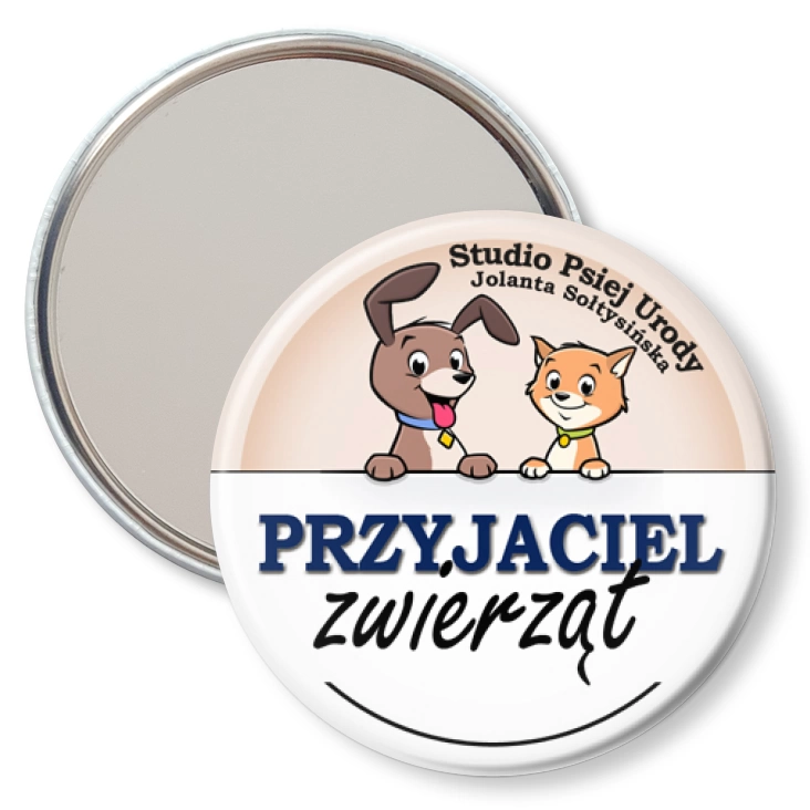 przypinka lusterko Przyjaciel Zwierząt