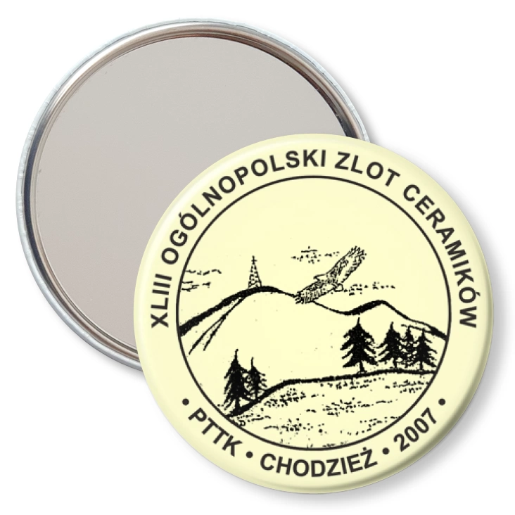 przypinka lusterko PTTK Chodzież - Ogólnopolski Zlot Ceramików