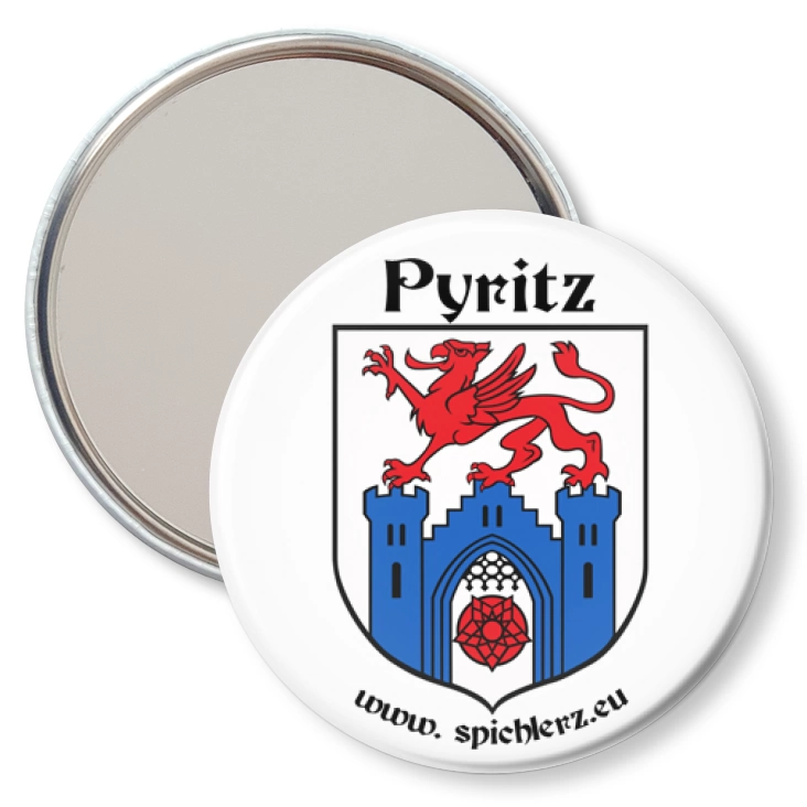 przypinka lusterko Pyrzyce